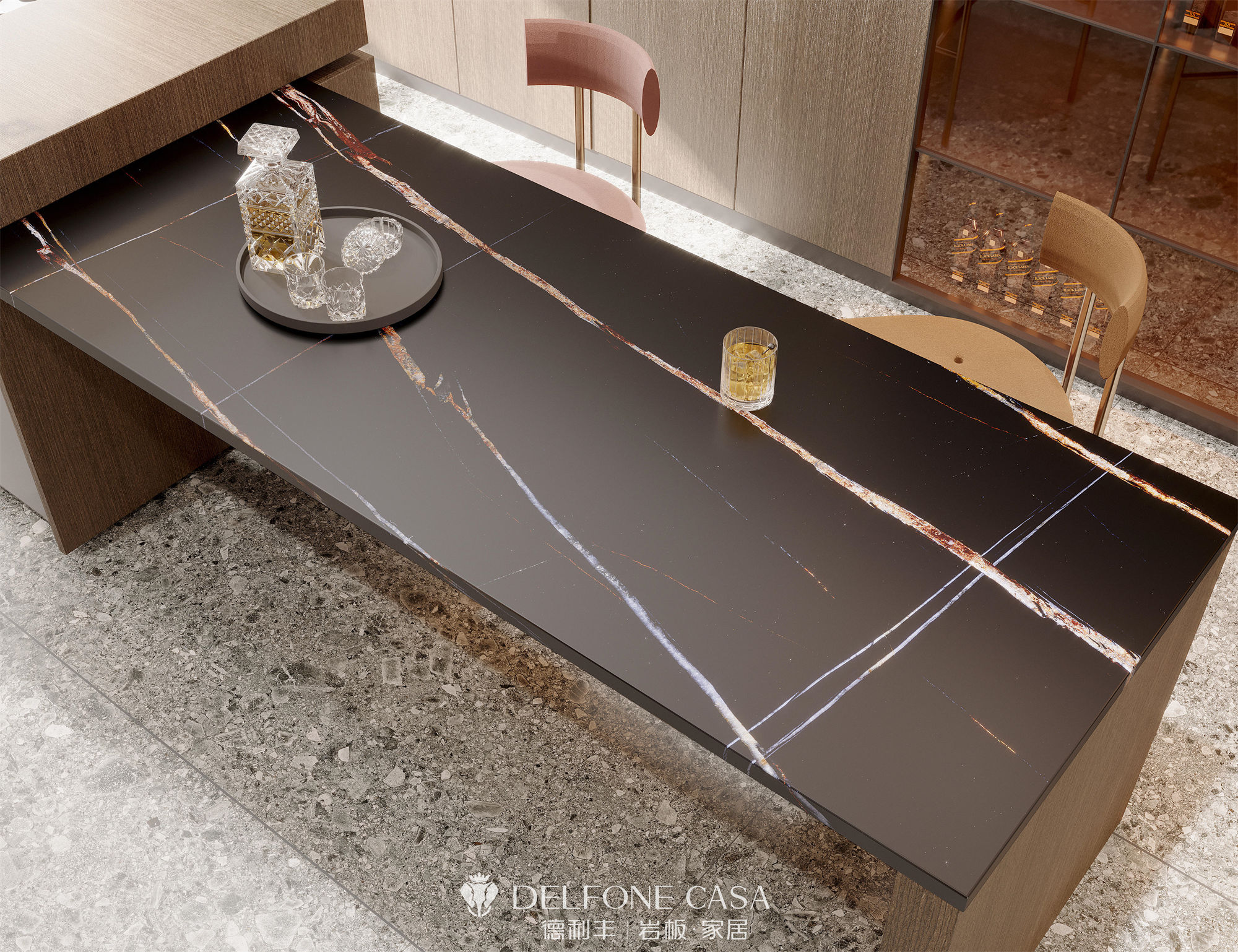 DELFONE案例分享 | MINI系列,打造輕奢格調的巖板家居(圖4) DELFONE案例分享 | MINI系列,打造輕奢格調的巖板家居(圖4)