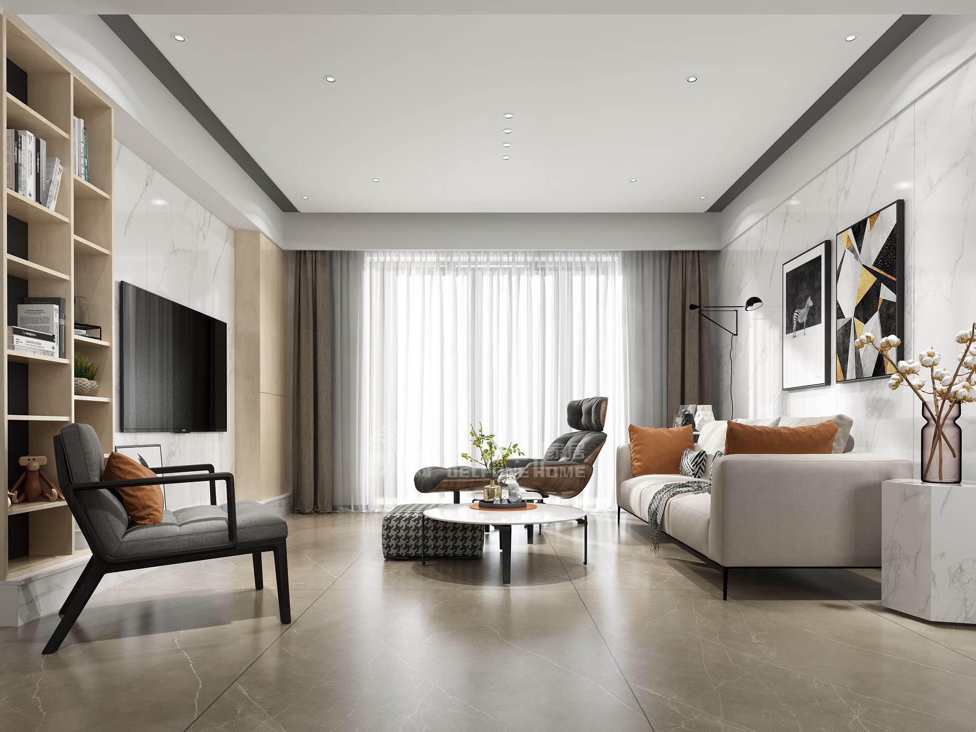 這才真正叫電視背景墻,你家只是電視掛墻上(圖4) 這才真正叫電視背景墻,你家只是電視掛墻上(圖4)