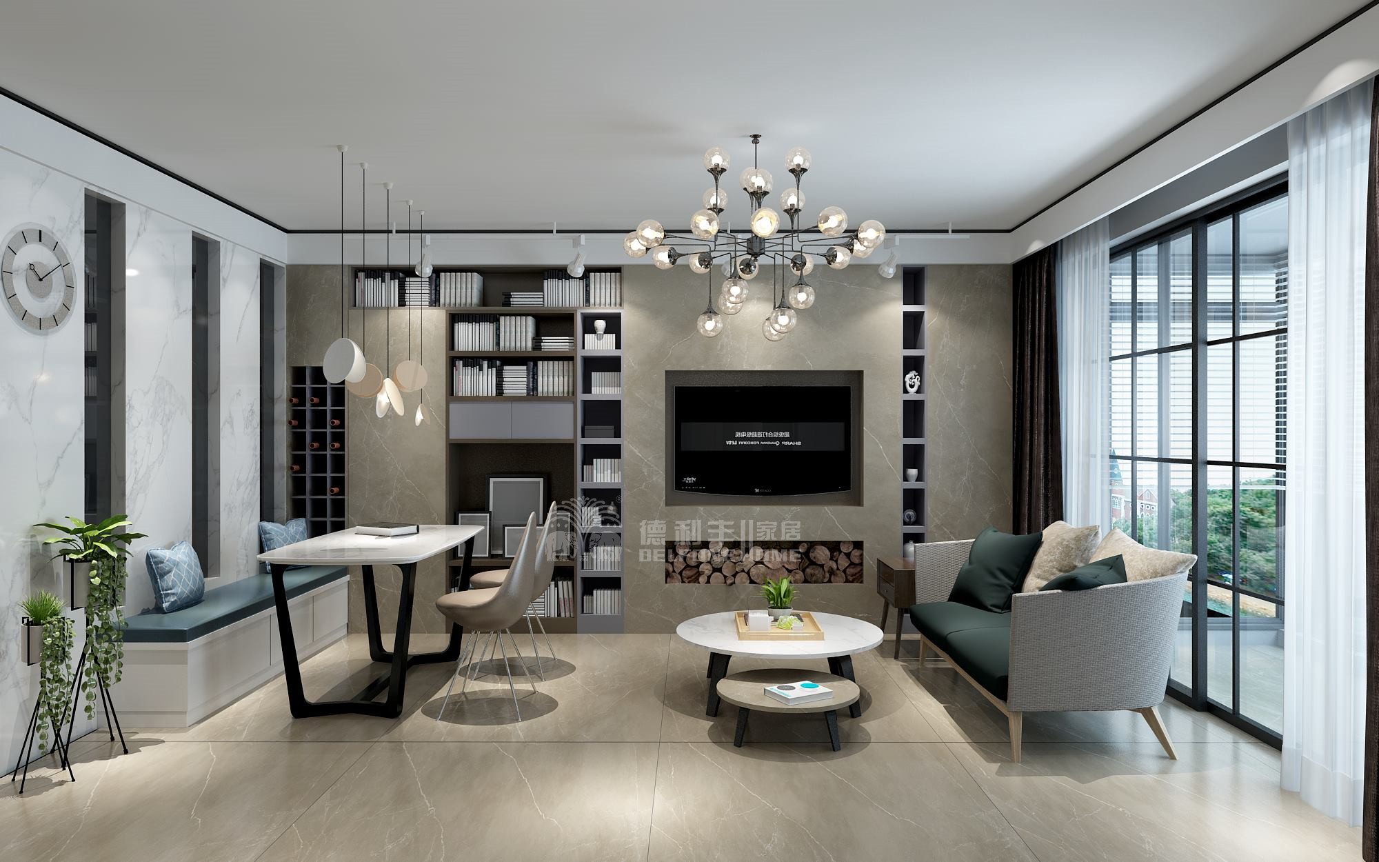 這才真正叫電視背景墻,你家只是電視掛墻上(圖6) 這才真正叫電視背景墻,你家只是電視掛墻上(圖6)