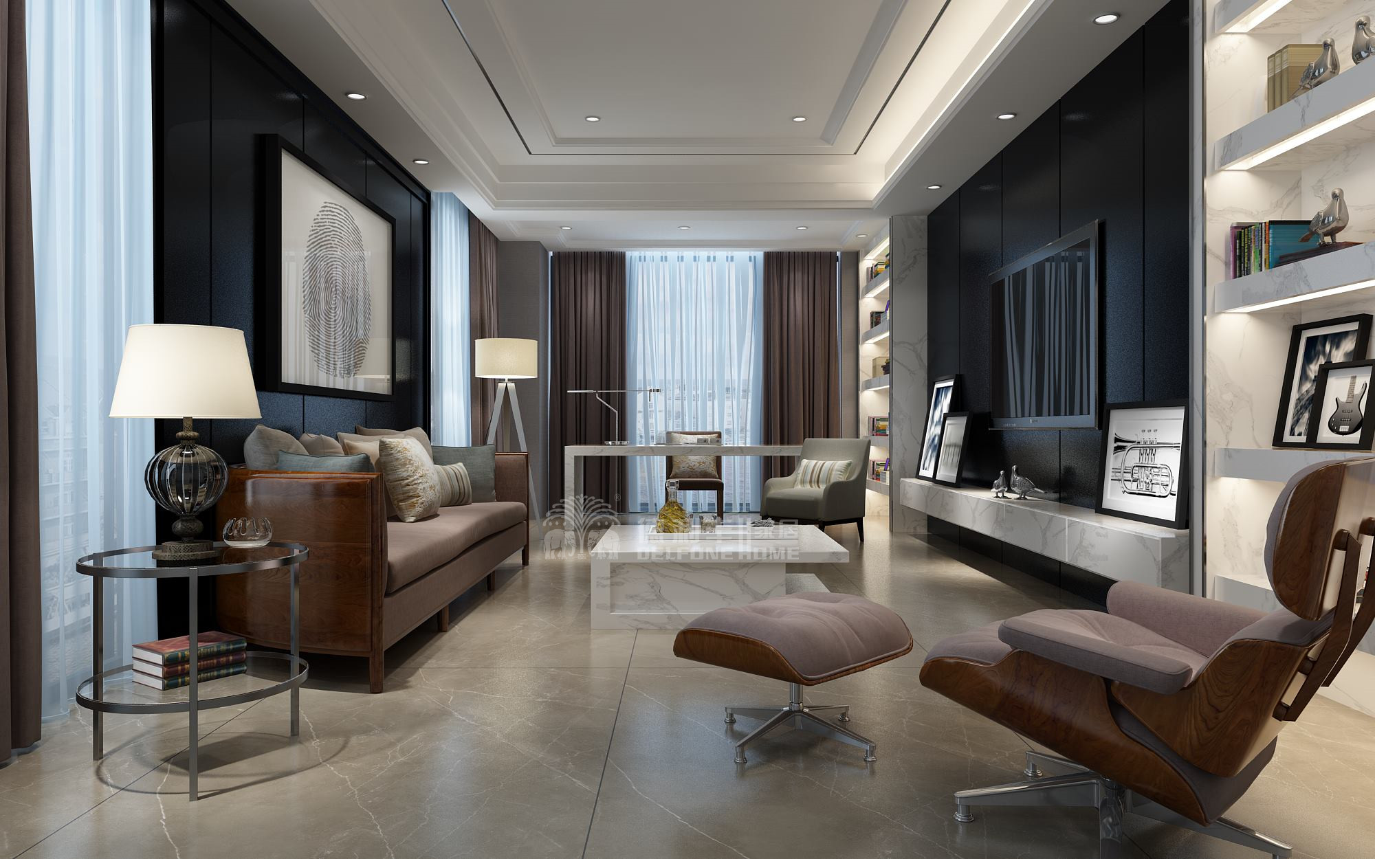 這才真正叫電視背景墻,你家只是電視掛墻上(圖10) 這才真正叫電視背景墻,你家只是電視掛墻上(圖10)