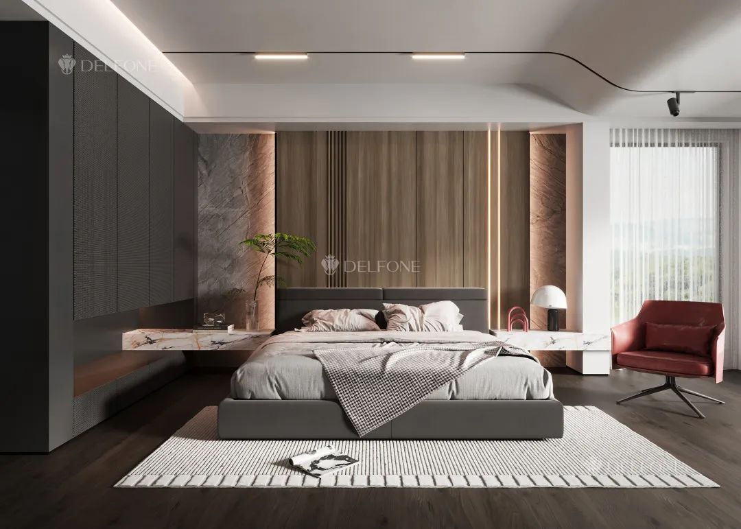 DELFONE家裝巖板 | 北美胡桃木、北美胡桃木棕,攜木之美打造夢(mèng)中情家(圖11) 圖片