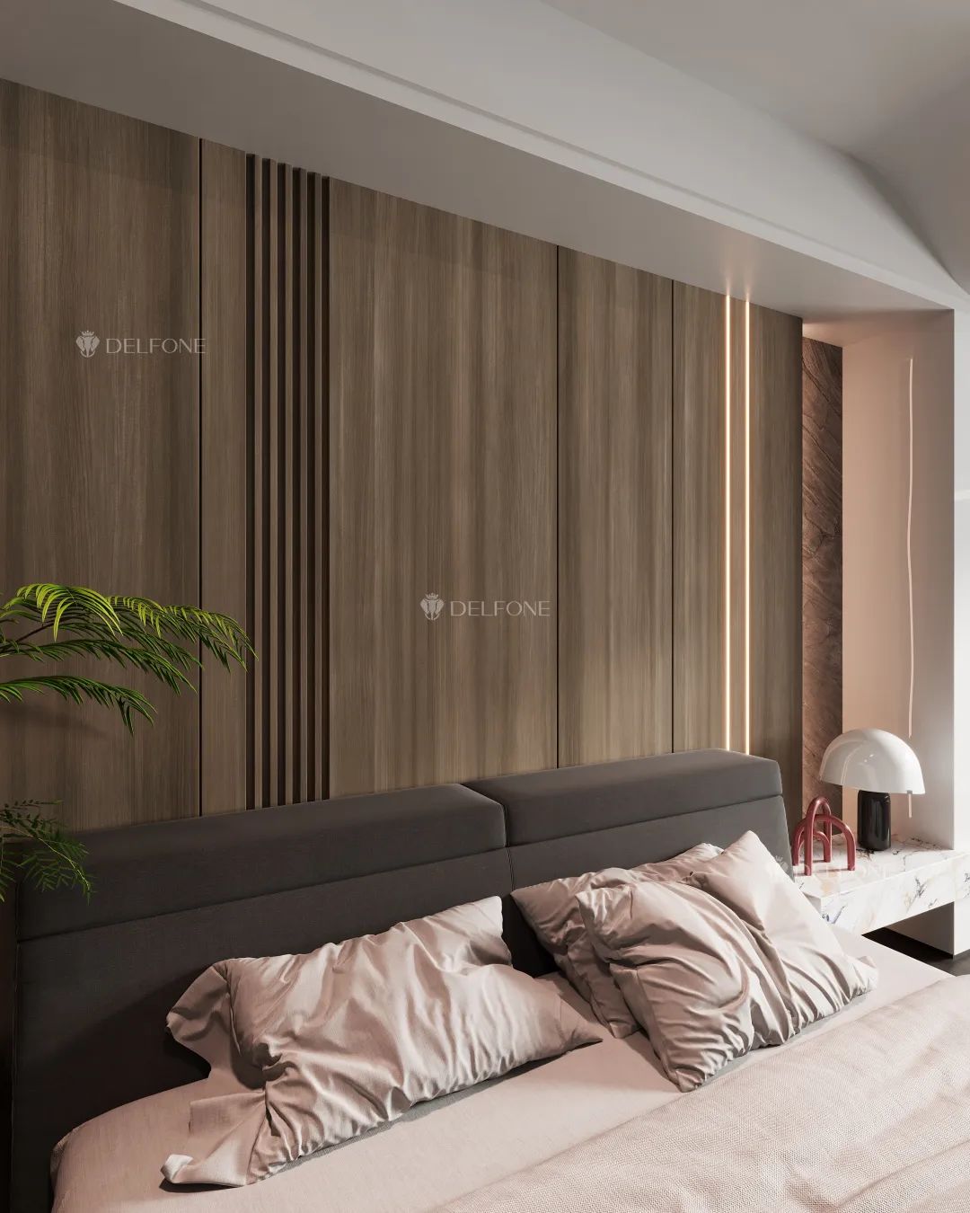 DELFONE家裝巖板 | 北美胡桃木、北美胡桃木棕,攜木之美打造夢(mèng)中情家(圖12) 圖片