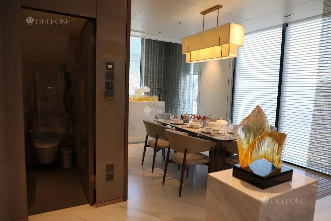 DELFONE案例分享 | 420㎡現(xiàn)代輕奢,全巖空間悅享高階質(zhì)感生活(圖5) 圖片