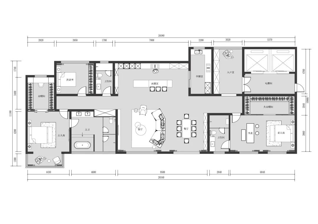 DELFONE案例分享 | 280㎡輕奢大平層,恰到好處的精致感(圖3) 圖片
