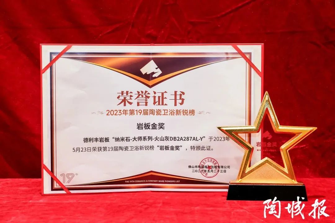 榮耀時刻 | 德利豐斬獲第19屆新銳榜“巖板龍頭企業”“巖板金獎”兩項殊榮(圖8) 圖片