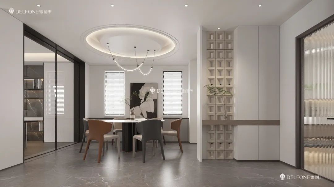DELFONE案例分享 | 現代輕奢三層疊墅,巖筑詩意生活(圖10) 圖片