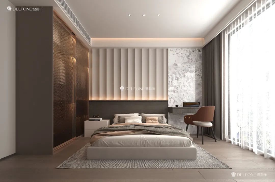 DELFONE案例分享 | 現代輕奢三層疊墅,巖筑詩意生活(圖6) 圖片