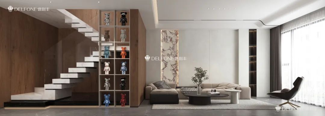 DELFONE案例分享 | 現代輕奢三層疊墅,巖筑詩意生活(圖14) 圖片