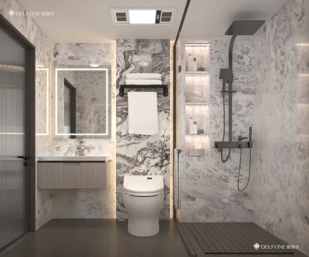 DELFONE案例分享 | 現代輕奢三層疊墅,巖筑詩意生活(圖17) 圖片