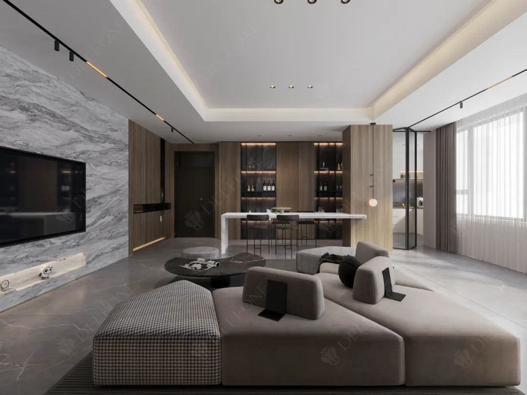 DELFONE案例分享 | 150㎡輕奢風(fēng)二層住宅,巖造向往的生活(圖4) 圖片