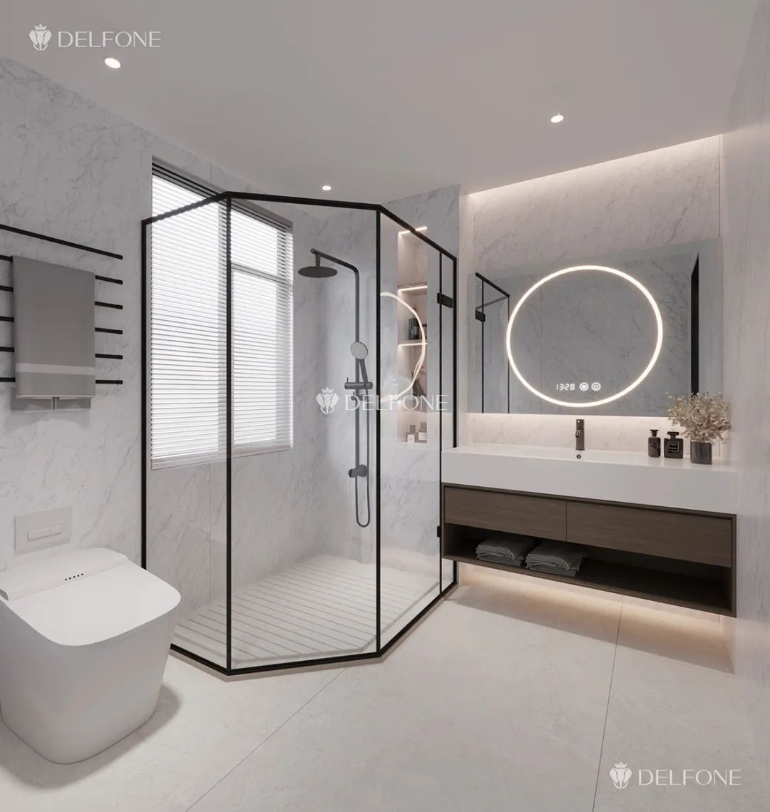 DELFONE案例分享 | 163㎡現代極簡風,巖繹不一樣的美(圖12) 圖片