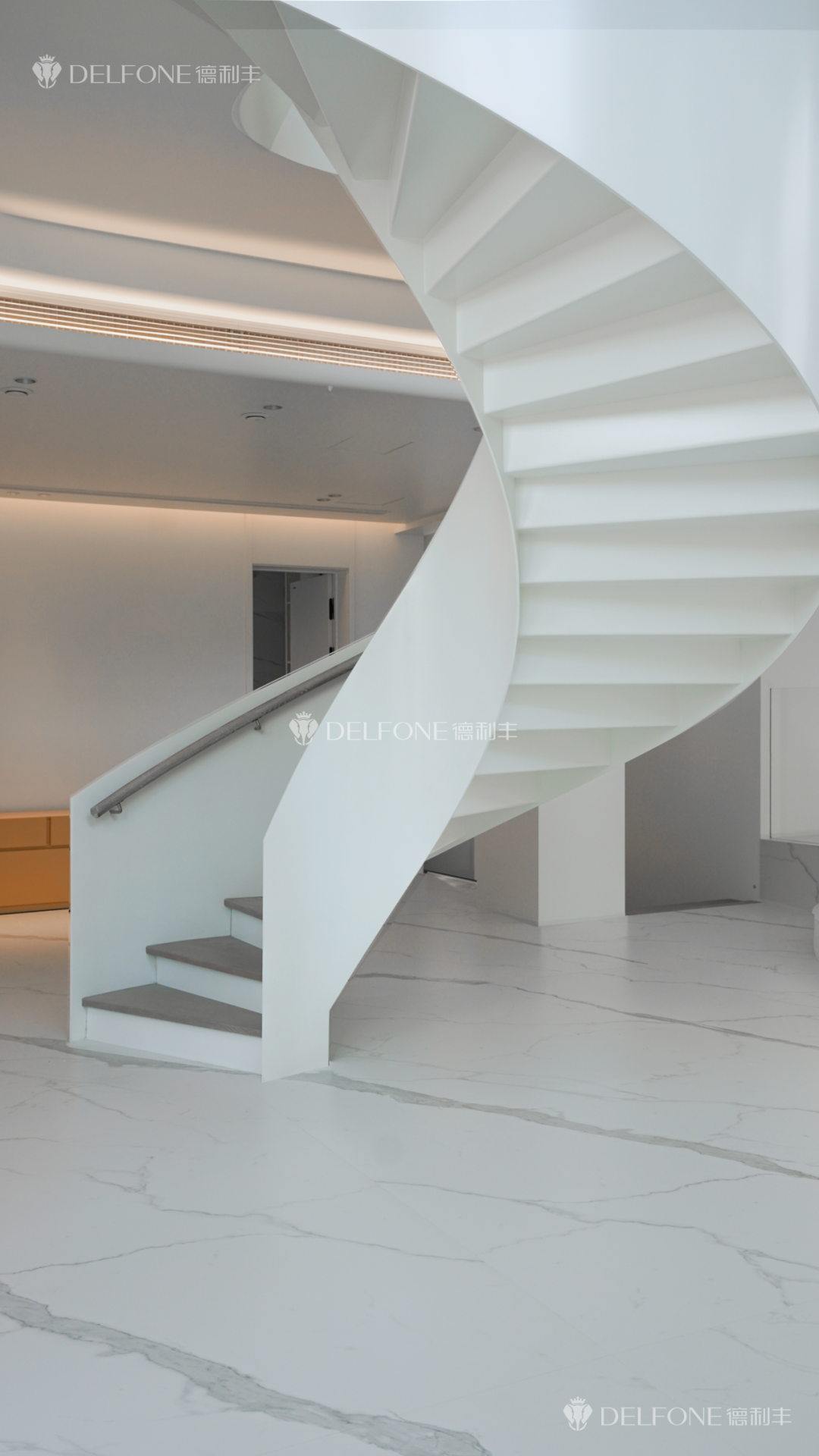 DELFONE實景案例 | 300㎡+極簡別墅,【阿爾卑斯香雪白】演繹不動聲色的高級感(圖7) 圖片
