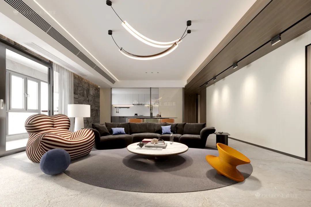 DELFONE案例分享 | 160㎡現(xiàn)代意式風格,從巖定義生活美學(圖4) 圖片