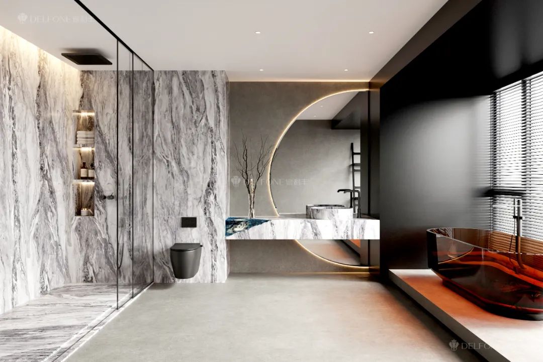 DELFONE案例分享 | 160㎡現(xiàn)代意式風格,從巖定義生活美學(圖9) 圖片