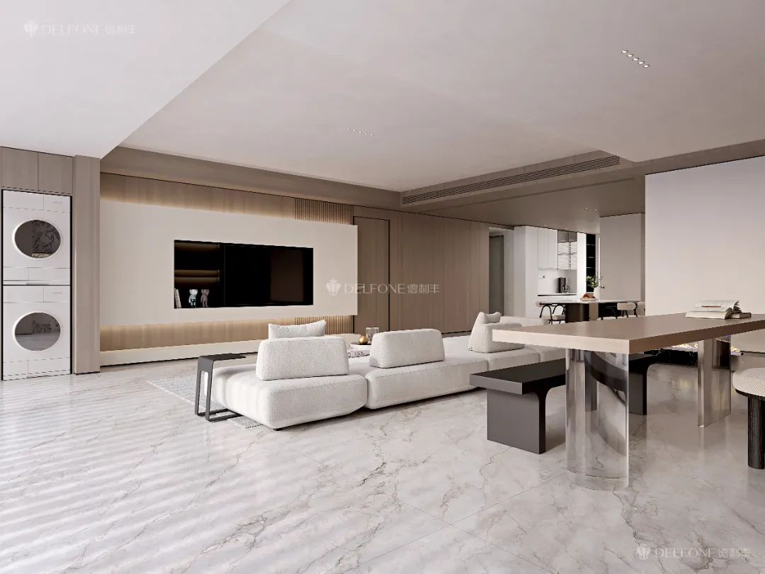 DELFONE案例分享 | 奶油風大平層,【煙雨灰】讓每1㎡都充滿松弛感(圖6) DELFONE案例分享 | 奶油風大平層,【煙雨灰】讓每1㎡都充滿松弛感(圖6)