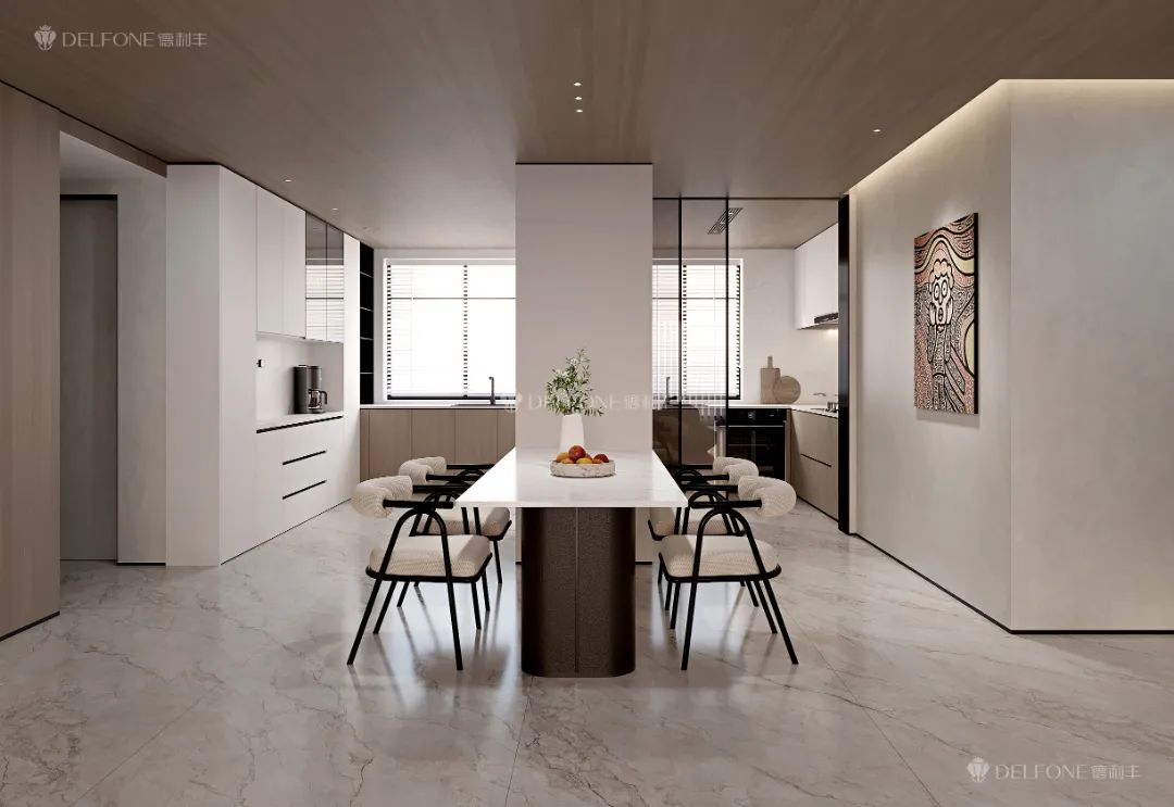 DELFONE案例分享 | 奶油風大平層,【煙雨灰】讓每1㎡都充滿松弛感(圖8) DELFONE案例分享 | 奶油風大平層,【煙雨灰】讓每1㎡都充滿松弛感(圖8)