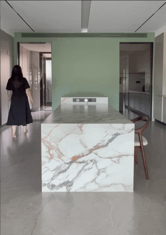 DELFONE實景案例 | 重慶270㎡私宅巖板全案應用，簡奢入境(圖7)