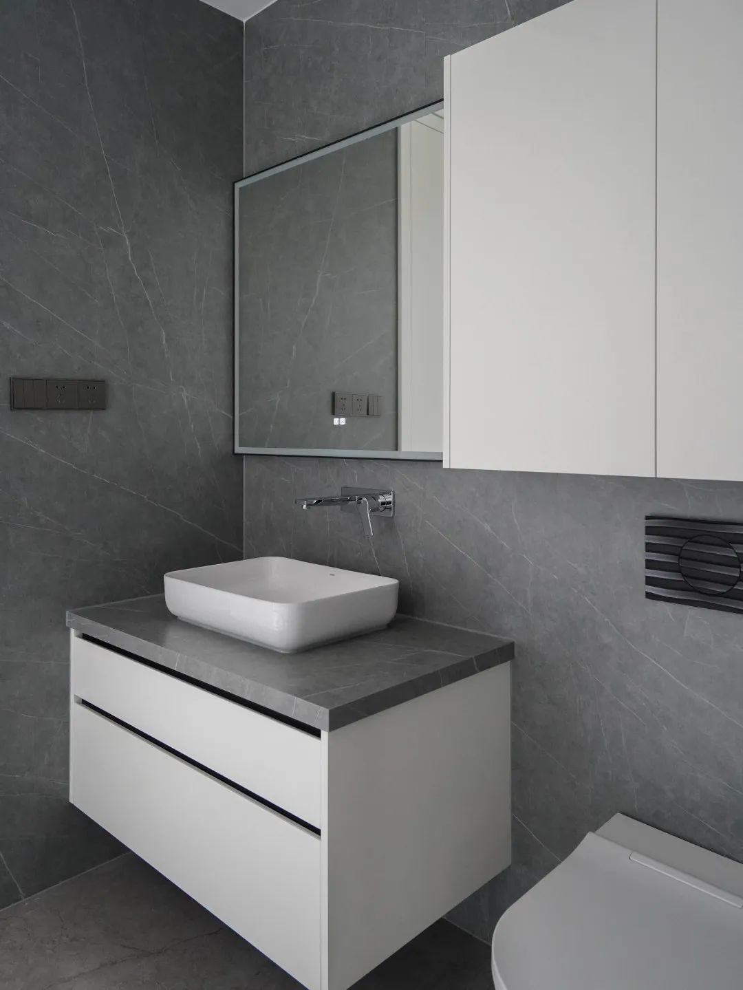 DELFONE實景案例 | 重慶270㎡私宅巖板全案應用，簡奢入境(圖12)