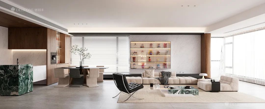 DELFONE案例分享 | 161㎡現(xiàn)代風(fēng)格大平層，簡約生活美學(xué)