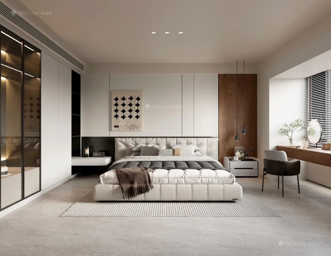 DELFONE案例分享 | 161㎡現(xiàn)代風(fēng)格大平層，簡(jiǎn)約生活美學(xué)(圖6)