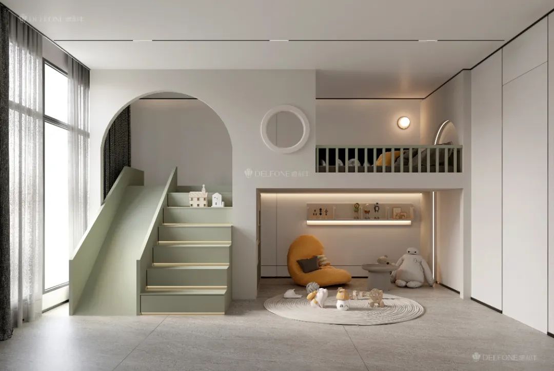 DELFONE案例分享 | 161㎡現(xiàn)代風(fēng)格大平層，簡(jiǎn)約生活美學(xué)(圖7)