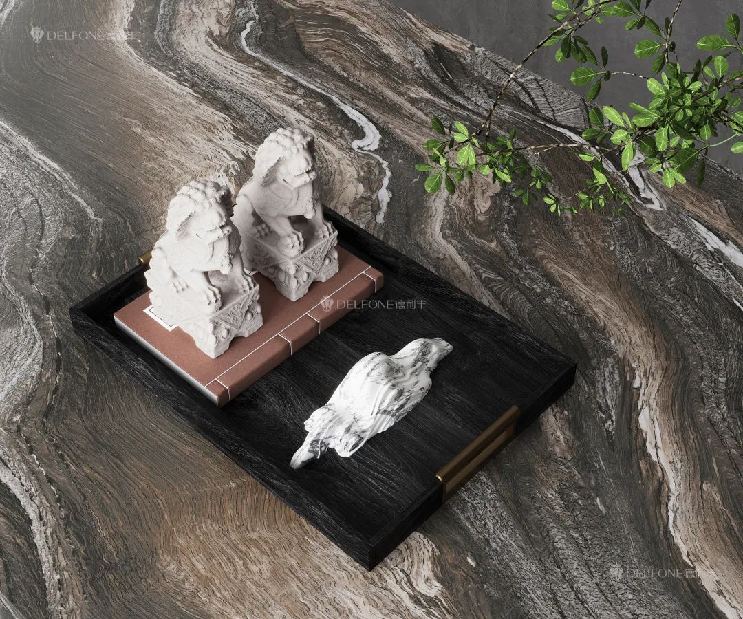 DELFONE新品 | 數(shù)碼玲瓏石·山水紫，水墨山川之韻造景空間美學(xué)(圖3)