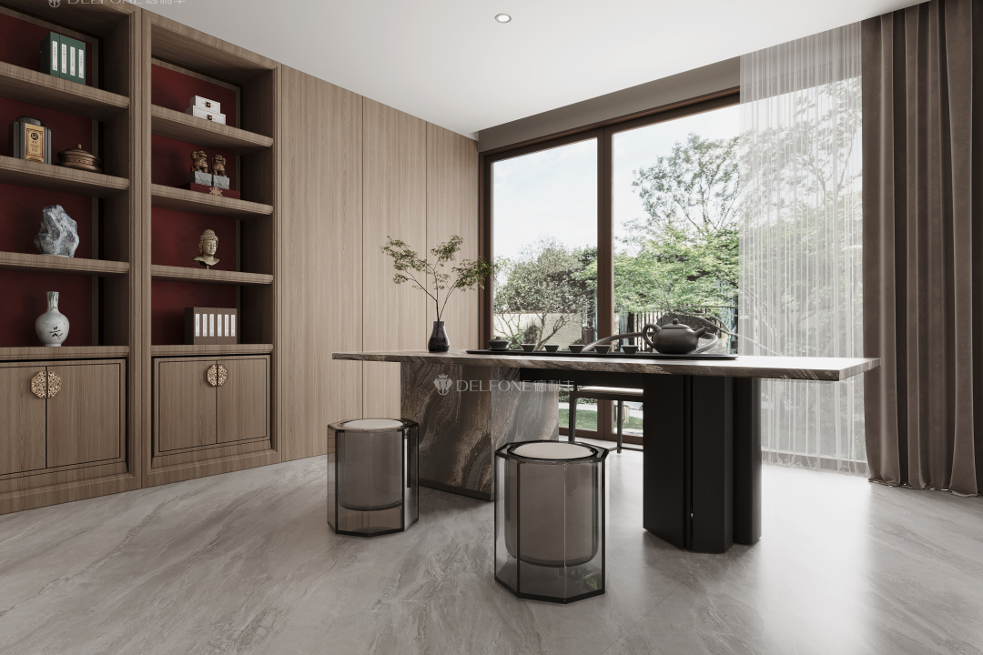 DELFONE新品 | 數(shù)碼玲瓏石·山水紫，水墨山川之韻造景空間美學(xué)(圖12)