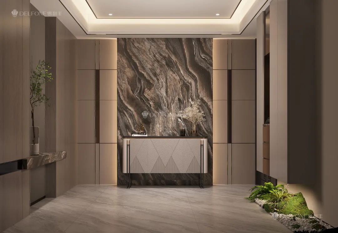 DELFONE新品 | 數(shù)碼玲瓏石·山水紫，水墨山川之韻造景空間美學(xué)(圖8)