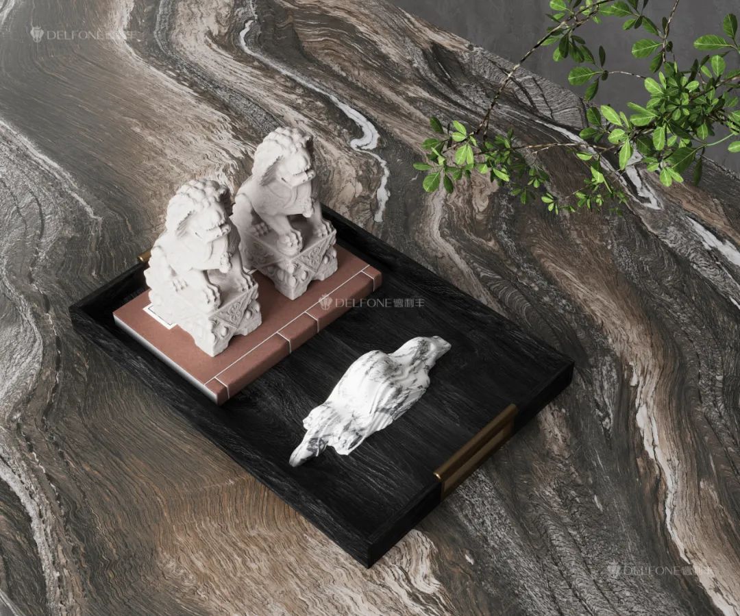 DELFONE新品 | 數(shù)碼玲瓏石·山水紫，水墨山川之韻造景空間美學(xué)(圖14)