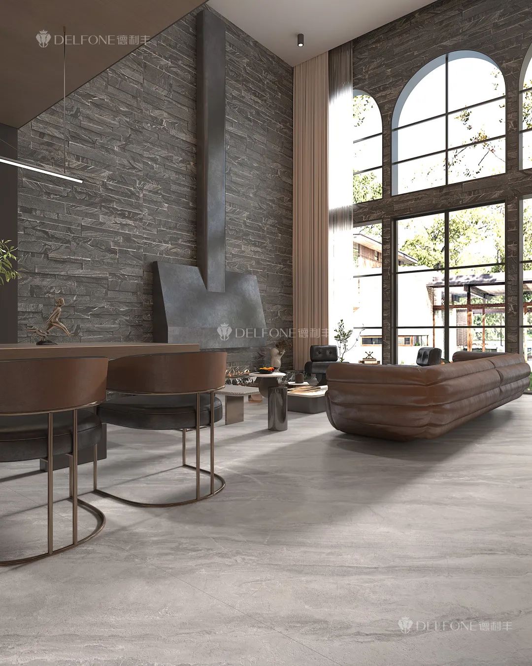 DELFONE新品 | 數(shù)碼玲瓏石·凱悅灰，流水般悅動的線條演繹美學新境(圖9)